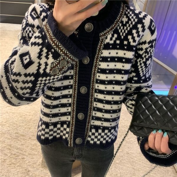 smyaj autumn 2020 new korean cardigan design aglwg small foreign style fashion neck jacket knit loose jacket women round feeling, White
smyaj autumn 2020 new korean cardigan design aglwg small foreign style fashion neck jacket knit loose jacket women round feeling, White