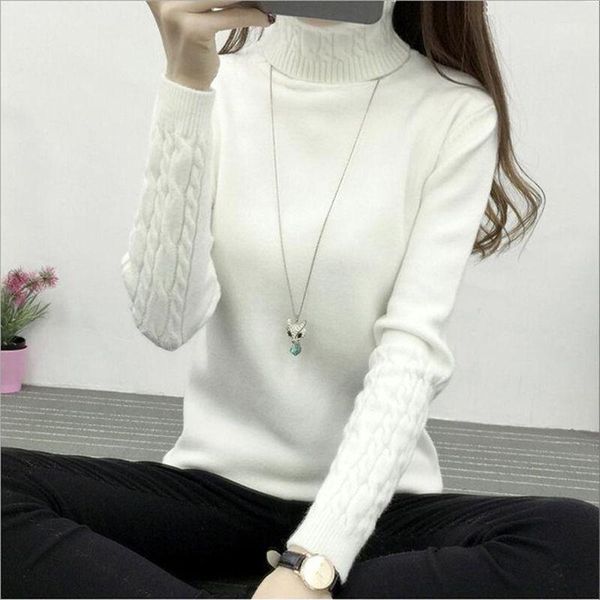 2019 new autumn winter women knitted sweaters pullovers turtleneck long sleeve solid color slim elastic sweater women1, White;black
2019 new autumn winter women knitted sweaters pullovers turtleneck long sleeve solid color slim elastic sweater women1, White;black