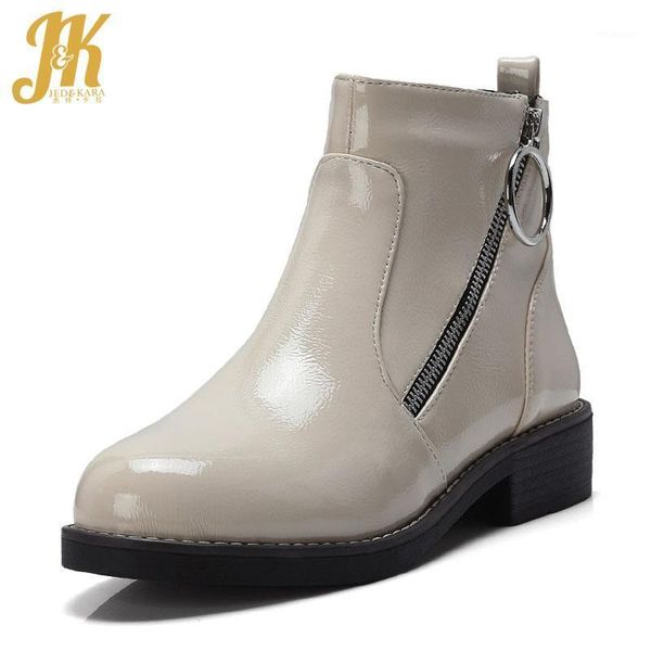 jk low heels boots women ankle boot ladies round toe shoes female zip patent pu shoes casual winter 2020 new1, Black
jk low heels boots women ankle boot ladies round toe shoes female zip patent pu shoes casual winter 2020 new1, Black