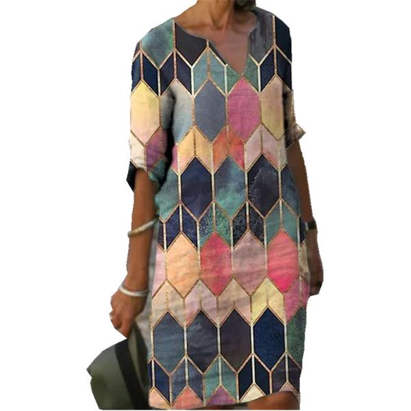 2021 spring fashion print geometric long party 5xl dress women autumn half sleeve loose dress lady loose a-line v neck dresses y0118, Black;gray
2021 spring fashion print geometric long party 5xl dress women autumn half sleeve loose dress lady loose a-line v neck dresses y0118, Black;gray