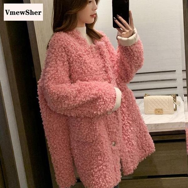 women's fur & faux vmewsher winter women coat casual long sleeve o-neck cashmere teddy jacket warm overcoat streetwear pockets outwear1, Black
women's fur & faux vmewsher winter women coat casual long sleeve o-neck cashmere teddy jacket warm overcoat streetwear pockets outwear1, Black