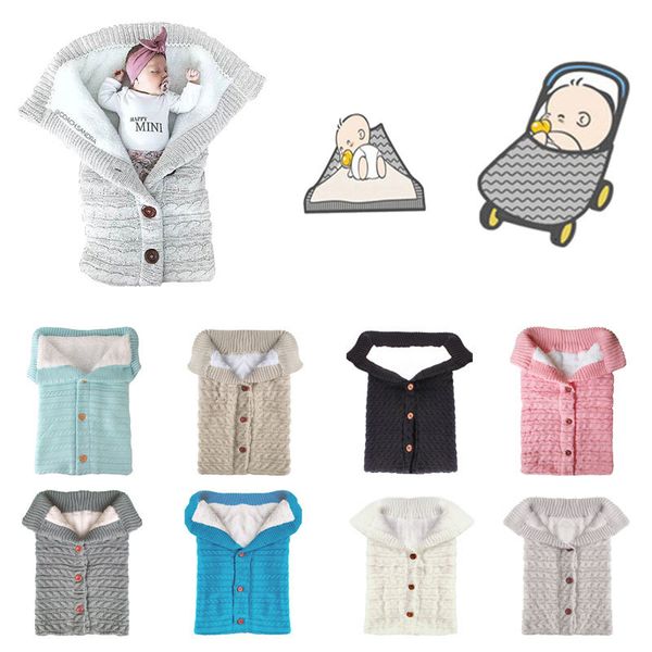 baby envelope shape sleeping bags for kids infant button knit wool swaddle wrap swaddling stroller toddler blanket 201006
baby envelope shape sleeping bags for kids infant button knit wool swaddle wrap swaddling stroller toddler blanket 201006