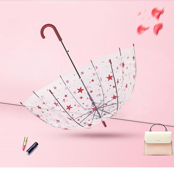 cute transparent umbrella korean long handle reinforced student umbrella men and women fashion summer windproof u5u1
cute transparent umbrella korean long handle reinforced student umbrella men and women fashion summer windproof u5u1