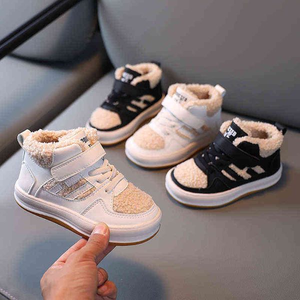 winter plush warm boys girl's sneakers striped hook loop sport shoes for toddlers kids patchwork soft anti slip children's shoes g, Black
winter plush warm boys girl's sneakers striped hook loop sport shoes for toddlers kids patchwork soft anti slip children's shoes g, Black
