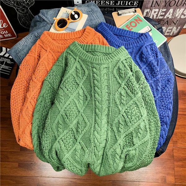 men's sweaters winter sweater warm fashion casual retro knitted pullover men wild loose korean knitting mens clothes -2xl, White;black
men's sweaters winter sweater warm fashion casual retro knitted pullover men wild loose korean knitting mens clothes -2xl, White;black