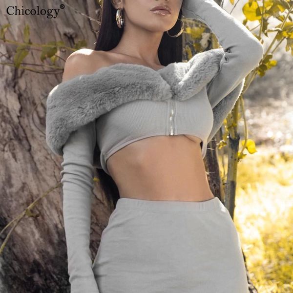 chicology women off shoulder fur 2 two piece matching set long sleeve crop hight waist midi skirt 2019 autumn winter clothes1, White
chicology women off shoulder fur 2 two piece matching set long sleeve crop hight waist midi skirt 2019 autumn winter clothes1, White