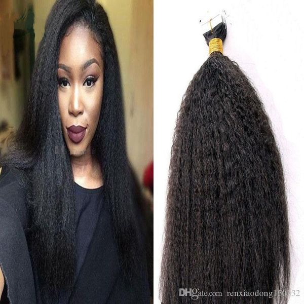 coarse yaki tape in extensions human hair 40pcs kinky straight human hair tape in remy human hair extenisons 100g, Black
coarse yaki tape in extensions human hair 40pcs kinky straight human hair tape in remy human hair extenisons 100g, Black