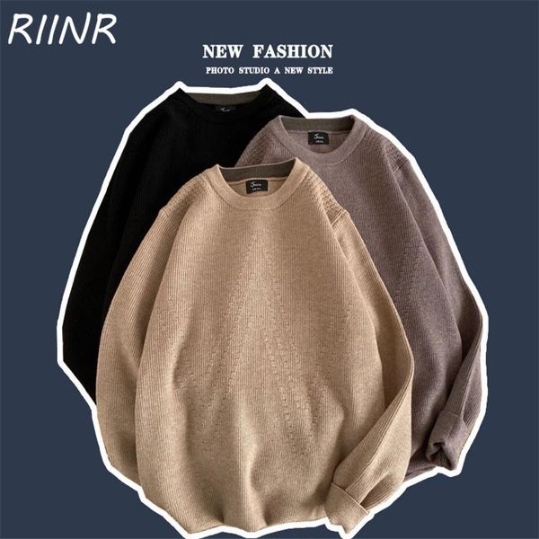 riinr 2020 autumn and winter simple casual solid color round neck all-match sweater three-color pullover, White;black
riinr 2020 autumn and winter simple casual solid color round neck all-match sweater three-color pullover, White;black