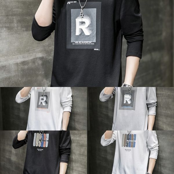autumn new style long sleeve for men's korean fashion loose casual versatile coat t- t-shirt upper garment autumn bottoming shirt yx, Blue
autumn new style long sleeve for men's korean fashion loose casual versatile coat t- t-shirt upper garment autumn bottoming shirt yx, Blue