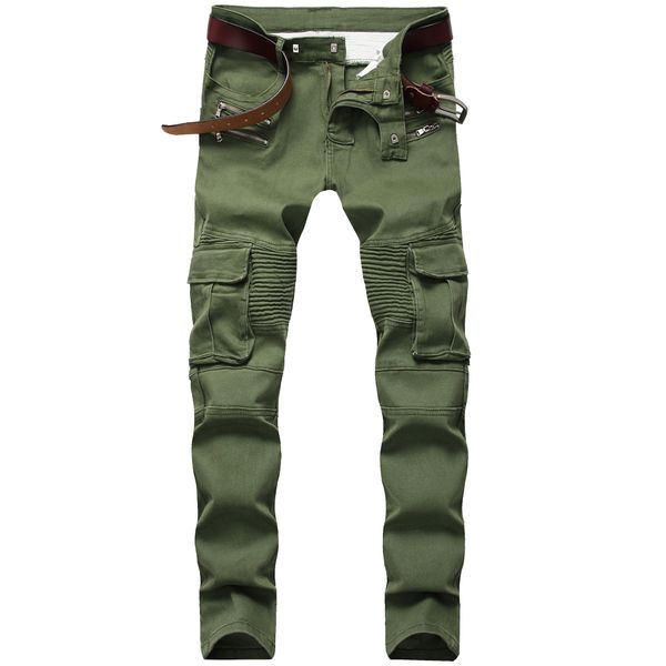 godlikeu mens motorcycle jeans green black skinny biker moto designer urban jogger denim pants, Blue
godlikeu mens motorcycle jeans green black skinny biker moto designer urban jogger denim pants, Blue