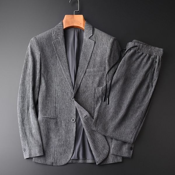 minglu wrinkle fabric men's fashion suit hight quality thin business casual men's suit jacket plus size m xl 2xl 3xl 4xl 201105, White;black
minglu wrinkle fabric men's fashion suit hight quality thin business casual men's suit jacket plus size m xl 2xl 3xl 4xl 201105, White;black
