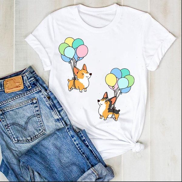 women lady cartoon dog love cute printed summer ladies t tee tshirt womens female shirt clothes graphic t shirt, White
women lady cartoon dog love cute printed summer ladies t tee tshirt womens female shirt clothes graphic t shirt, White