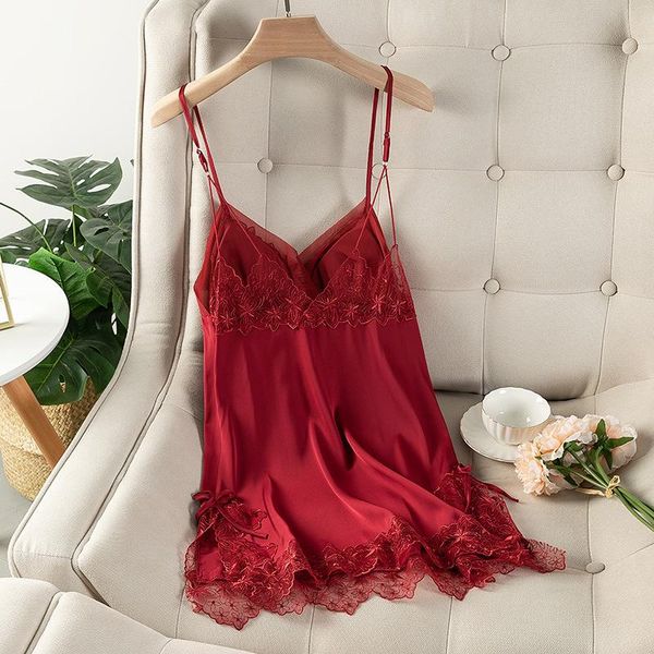 summer women mini lace nightdress suspender skirt nightgown soft silky satin intimate lingerie casual home dress kg-252, Black;red
summer women mini lace nightdress suspender skirt nightgown soft silky satin intimate lingerie casual home dress kg-252, Black;red