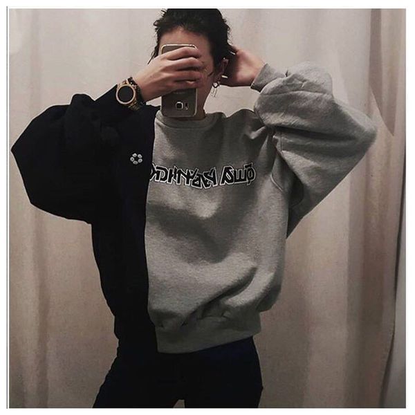 new gosha rubchinskiy russian alphabet matching round neck sweater for men and women, Black
new gosha rubchinskiy russian alphabet matching round neck sweater for men and women, Black