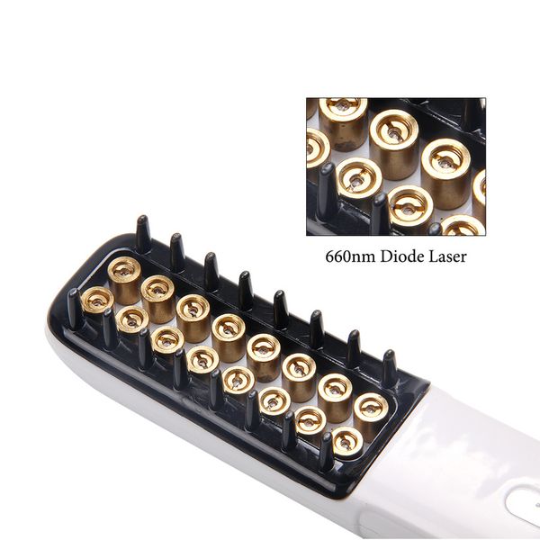 650nm lllt laser therapy hair growth hair loss treatment infrared massage comb, Black
650nm lllt laser therapy hair growth hair loss treatment infrared massage comb, Black