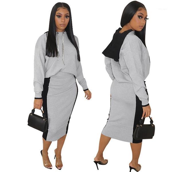 2 piece set women skirt and winter patchwork long sleeve hoodie outfits casual streetwear sweatsuit wholesale dropshipping1, Gray
2 piece set women skirt and winter patchwork long sleeve hoodie outfits casual streetwear sweatsuit wholesale dropshipping1, Gray