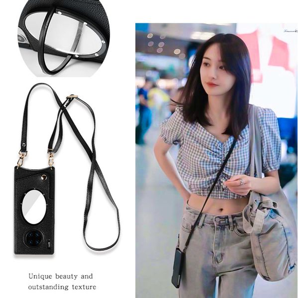 fashion crossbody strap lanyard pu leather for huawei p30 p40 mate 30 20 pro shockproof mirror holder phone case cover
fashion crossbody strap lanyard pu leather for huawei p30 p40 mate 30 20 pro shockproof mirror holder phone case cover