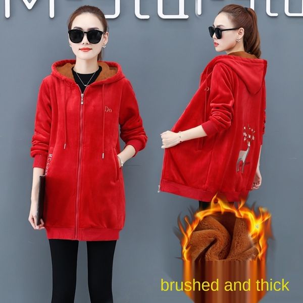 ot2xm new double-sided sweaterloose for sweater women's middle and long style plush thickened deer sweater coat velvet fawn embroidery, Black
ot2xm new double-sided sweaterloose for sweater women's middle and long style plush thickened deer sweater coat velvet fawn embroidery, Black