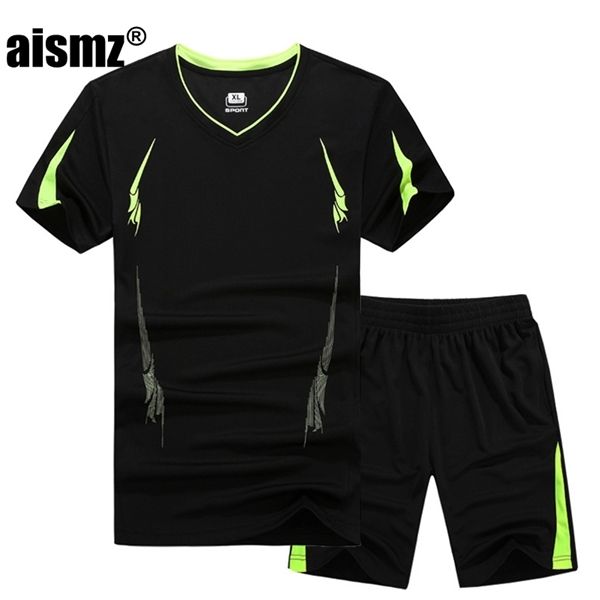 aismz new summer men set sporting suit short sleeve t shirt+shorts two piece set sweatsuit quick drying tracksuit for men -9xl 1004, Gray
aismz new summer men set sporting suit short sleeve t shirt+shorts two piece set sweatsuit quick drying tracksuit for men -9xl 1004, Gray