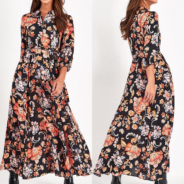 casual dresses for women european and american autumn holiday print long sleeve shirt high waist women's dress woman vestido1, Black;gray
casual dresses for women european and american autumn holiday print long sleeve shirt high waist women's dress woman vestido1, Black;gray