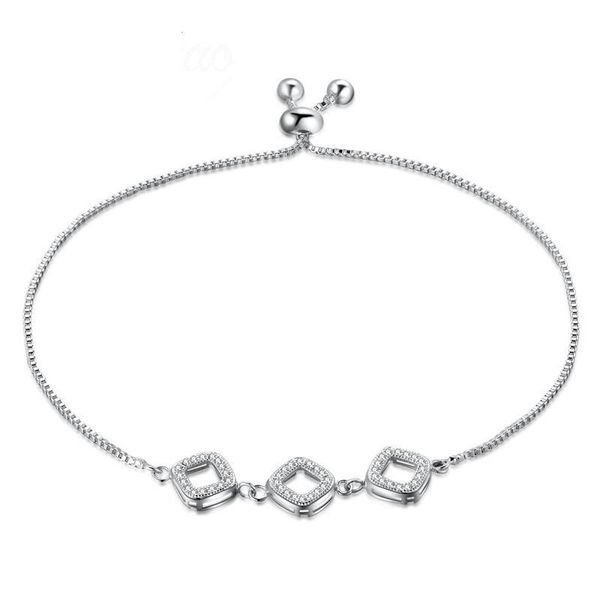 trendy square inlay zircon box chain woman bracelet bangle silver color adjustable girls cuff jewelry gift, Black
trendy square inlay zircon box chain woman bracelet bangle silver color adjustable girls cuff jewelry gift, Black