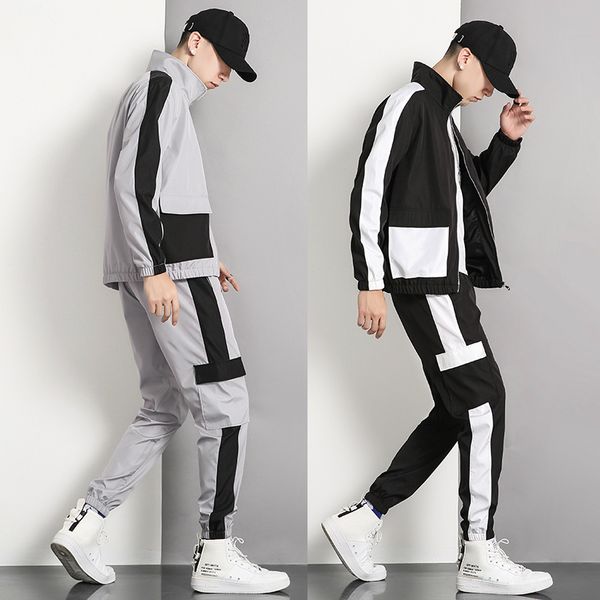 mens fashion tracksuits 2020 brand new sportswear men hoodie and pant sweatsuits male streetwear patchwork hip hop tracksuit set, Gray
mens fashion tracksuits 2020 brand new sportswear men hoodie and pant sweatsuits male streetwear patchwork hip hop tracksuit set, Gray