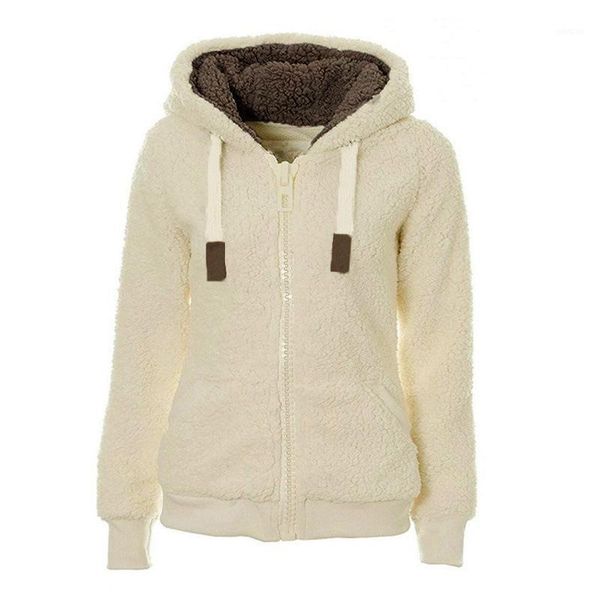 plus size s-3xl winter women solid woolen hooded plush zipper long sleeve outwear female thick warm cashmere new coat sj3528u1, Black;brown
plus size s-3xl winter women solid woolen hooded plush zipper long sleeve outwear female thick warm cashmere new coat sj3528u1, Black;brown