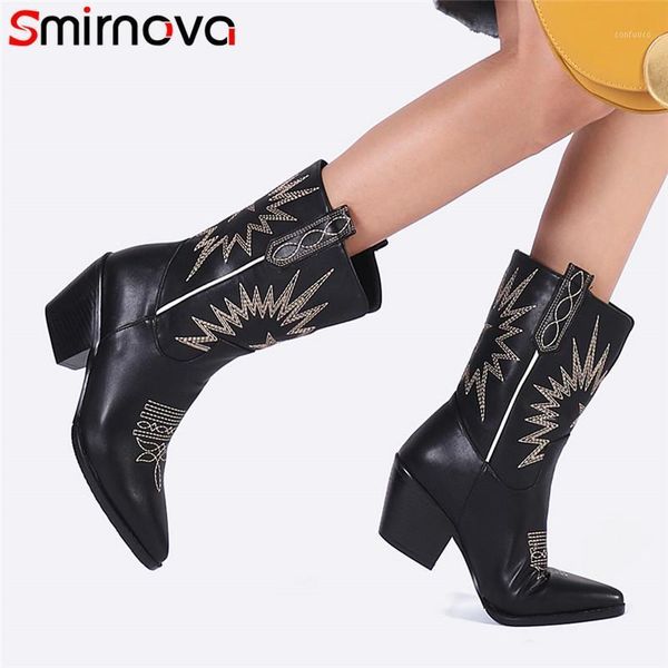 smirnova 2020 big size 45 cowboy european western boots pointed toe high heels wedge shoes autumn winter ankle boots women1, Black
smirnova 2020 big size 45 cowboy european western boots pointed toe high heels wedge shoes autumn winter ankle boots women1, Black