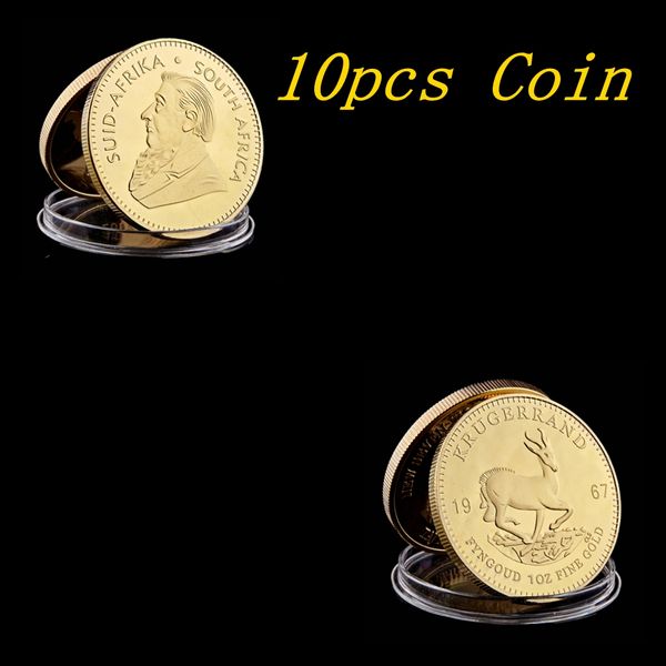 10pcs arts and crafts 1967 krugerrand gold coin 1oz fine commemorative badge memorial souvenirs collectibles south africa
10pcs arts and crafts 1967 krugerrand gold coin 1oz fine commemorative badge memorial souvenirs collectibles south africa