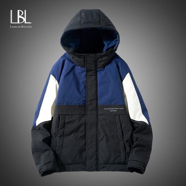 men's down & parkas winter jacket men 2021 90% white duck coat hooded patchwork windproof outerwear, Black
men's down & parkas winter jacket men 2021 90% white duck coat hooded patchwork windproof outerwear, Black