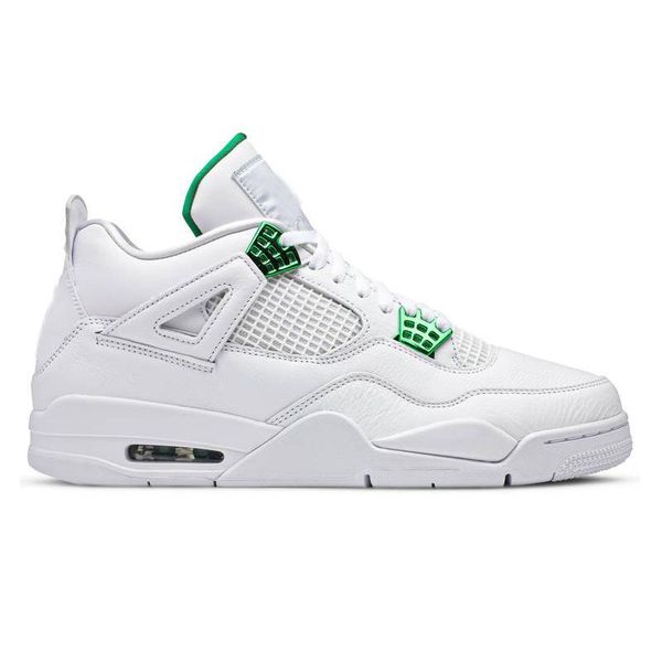4s 4 green metallic basketball shoes mens sneakers
