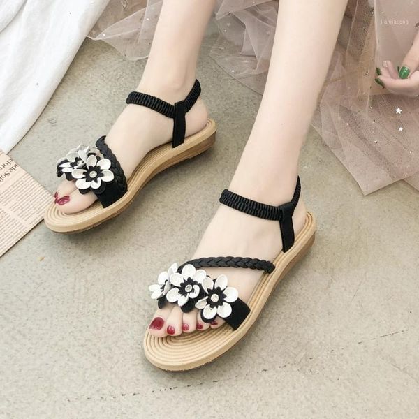 women sandales 2020 new summer outdoor sandals fashion flower woven flat heels non-slip beach shoes femme chaussures#04081, Black
women sandales 2020 new summer outdoor sandals fashion flower woven flat heels non-slip beach shoes femme chaussures#04081, Black