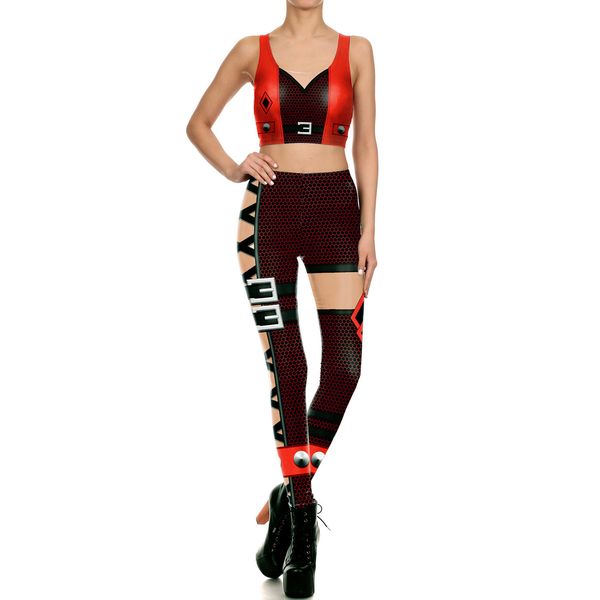 women's 3d digital printing running clothing suit fashion female body mechanics suit two piece elastic leggings vest customized jogging, Gray
women's 3d digital printing running clothing suit fashion female body mechanics suit two piece elastic leggings vest customized jogging, Gray