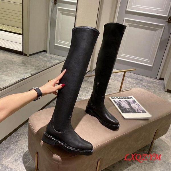 boots brand designer women genuine leather over the knee stretch party botas de mujer size 35-41, Black
boots brand designer women genuine leather over the knee stretch party botas de mujer size 35-41, Black