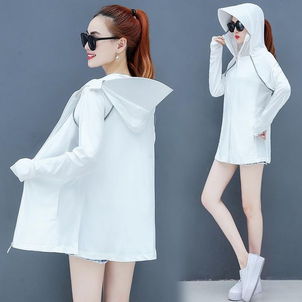 women's jackets fall sun cardigan 2021 women protection shirt coat mid-length anti uv transparent clothes hooded, Black;brown
women's jackets fall sun cardigan 2021 women protection shirt coat mid-length anti uv transparent clothes hooded, Black;brown