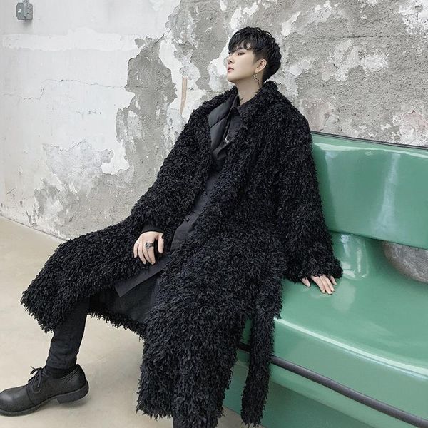 men's trench coats autumn winter black long coat thick warm plush curl loose casual with belt overcoat hooded x40, Tan;black
men's trench coats autumn winter black long coat thick warm plush curl loose casual with belt overcoat hooded x40, Tan;black