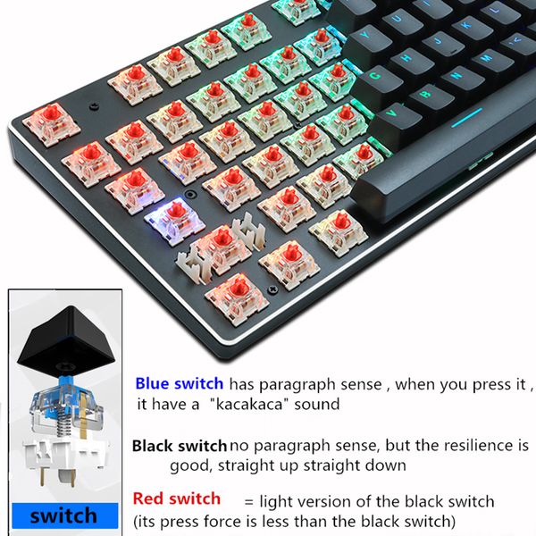 mechanical keyboard wired gaming keyboard rgb mix backlit 87 104 anti-ghosting blue red switch for game lappc russian ushello
mechanical keyboard wired gaming keyboard rgb mix backlit 87 104 anti-ghosting blue red switch for game lappc russian ushello