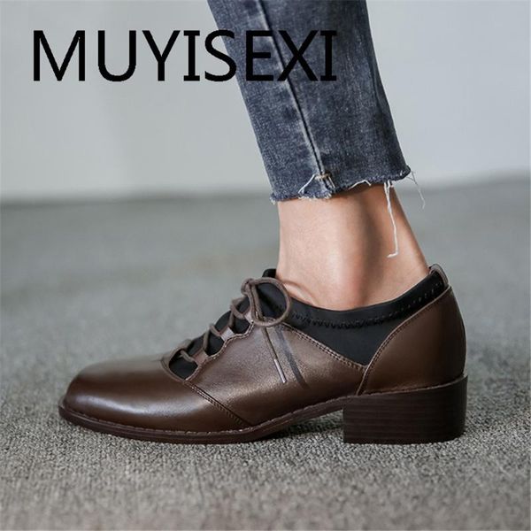 shoes women 3.5cm med square heels lace-up genuine leather leisure spring autumn daily wear pumps brown black dshl10 muyisexi
shoes women 3.5cm med square heels lace-up genuine leather leisure spring autumn daily wear pumps brown black dshl10 muyisexi