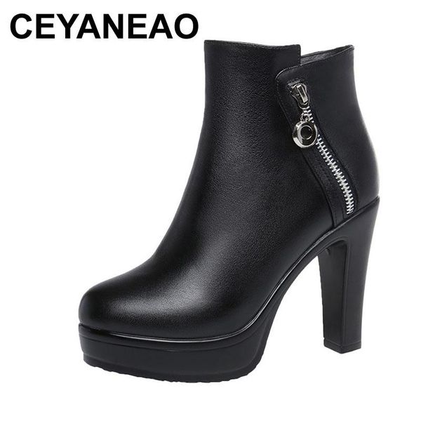 ceyaneao fashion autumn winter boots platform shoes thick sole women boots leather high heel shoes brand botas plus size 33-43, Black
ceyaneao fashion autumn winter boots platform shoes thick sole women boots leather high heel shoes brand botas plus size 33-43, Black