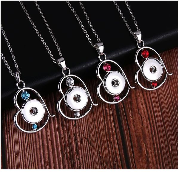 new heart snaps jewelry metal rhinestone snap button necklaces 18mm 20mm snap pendant necklace for women girls diy bbynpj, Silver
new heart snaps jewelry metal rhinestone snap button necklaces 18mm 20mm snap pendant necklace for women girls diy bbynpj, Silver