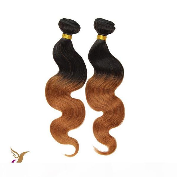 the 6a unprocessed virgin brazilian t1b 27 ombre color body wave hair 100% brazilian human remy hair weave 10-30, Black
the 6a unprocessed virgin brazilian t1b 27 ombre color body wave hair 100% brazilian human remy hair weave 10-30, Black