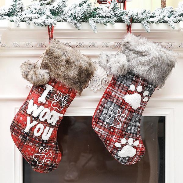 christmas decorations 2pcs gift socks plush plaid stocking with hanging rope for xmas tree ornament decorations1
christmas decorations 2pcs gift socks plush plaid stocking with hanging rope for xmas tree ornament decorations1