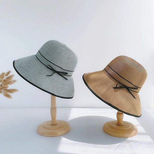 summer elegant bow ribbon streamer straw hat ladies foldable wide brim beach hat uv protection sun summer straw1, Blue;gray
summer elegant bow ribbon streamer straw hat ladies foldable wide brim beach hat uv protection sun summer straw1, Blue;gray