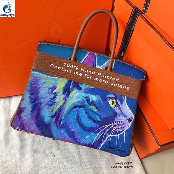 hand paint handmake painted graffiti art cute cat cowhide togo leather luxury women handbags classic totes silver
hand paint handmake painted graffiti art cute cat cowhide togo leather luxury women handbags classic totes silver