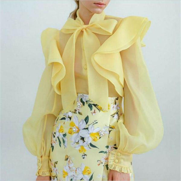 women's blouses & shirts 2021 spring summer blouse women long sleeve fashion leisure chiffon shirt bow office ladies yellow white
women's blouses & shirts 2021 spring summer blouse women long sleeve fashion leisure chiffon shirt bow office ladies yellow white