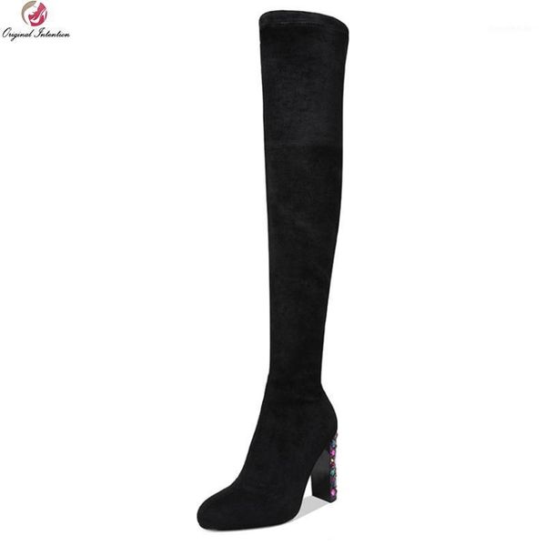 boots original intention quality women over the knee fashion square heels black brown grey shoes woman us size 3-9.51
boots original intention quality women over the knee fashion square heels black brown grey shoes woman us size 3-9.51