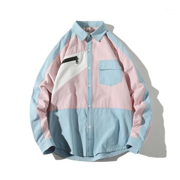 casual patchwork men shirt autumn long sleeve fashion shirt men red black plus size loose boyfriend men's coat 2019b501, White;black
casual patchwork men shirt autumn long sleeve fashion shirt men red black plus size loose boyfriend men's coat 2019b501, White;black