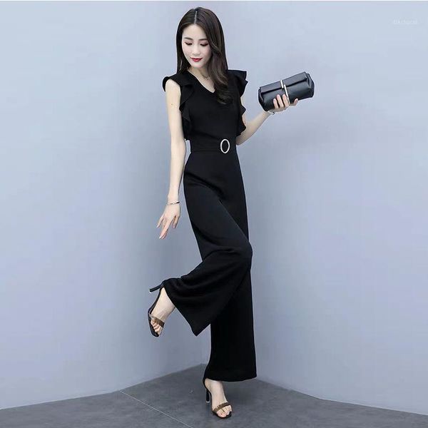 2020 summer women slim sleeveless rompers female wide leg pants jumpsuits ladies elegant high waist playsuit overall outfit s271, Black;white
2020 summer women slim sleeveless rompers female wide leg pants jumpsuits ladies elegant high waist playsuit overall outfit s271, Black;white