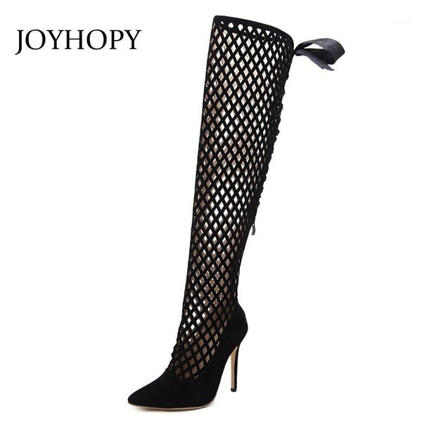 boots joyhopy summer hollow high heels pointed toe sandals women mesh hole thigh ladies over the knee shoes wb13861, Black
boots joyhopy summer hollow high heels pointed toe sandals women mesh hole thigh ladies over the knee shoes wb13861, Black