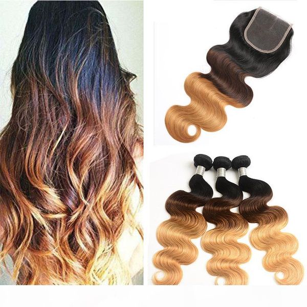 t 1b 4 27 dark root honey blonde body wave ombre human hair weave 3 bundles with lace closure brazilian virgin hair extensions, Black;brown
t 1b 4 27 dark root honey blonde body wave ombre human hair weave 3 bundles with lace closure brazilian virgin hair extensions, Black;brown